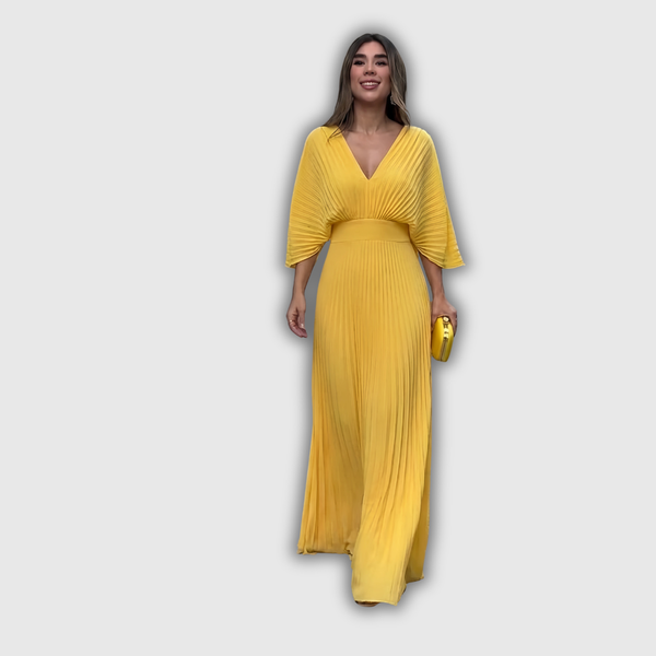 Plisované elegantní maxi šaty