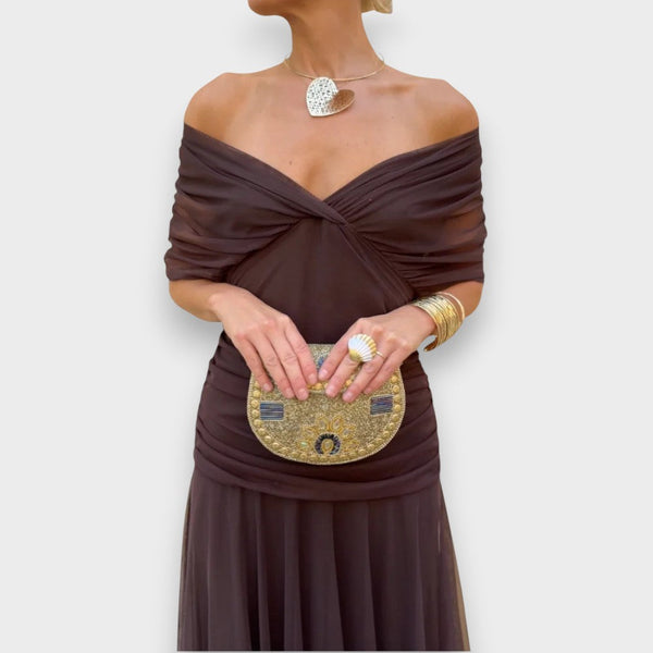 Elegantní šaty s výstřihem do V – Malia